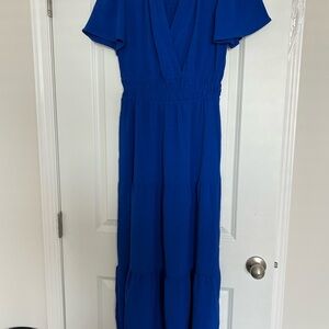 Monteau Royal Blue Maxi Dress